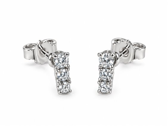 Earrings Idee Preziose dal 1987 Woman in White Gold Diamante 0.19 Ct IP.OK18B/34D - IP.OK18B/34D